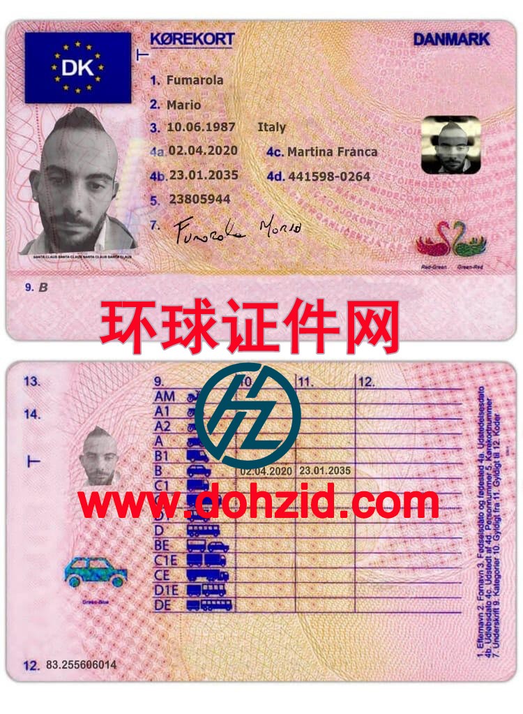 丹麦驾驶证
