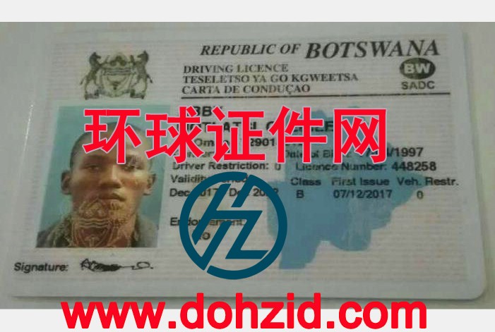 博茨瓦纳共和国驾驶证 博茨瓦纳共和国驾驶证