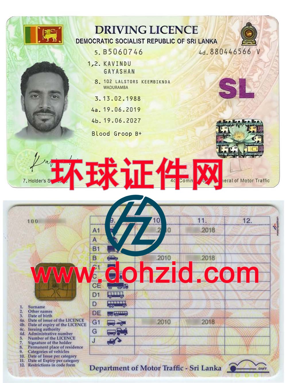 斯里兰卡驾驶证 斯里兰卡驾驶证