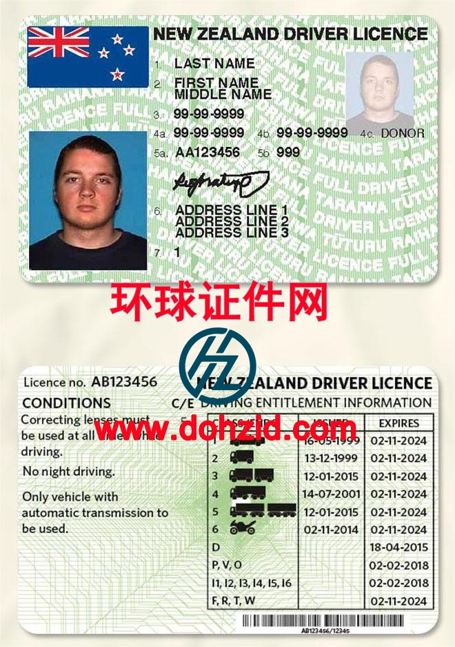 新西兰驾驶证