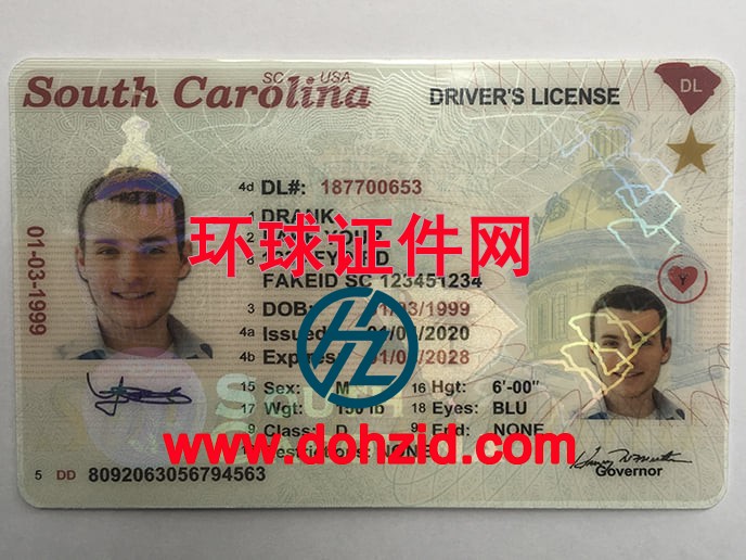 美国南卡罗来纳州驾驶证