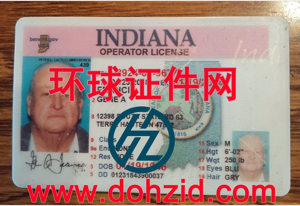 美国印第安纳州驾驶证
