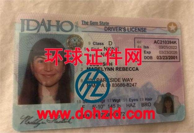 美国爱达荷州驾驶证