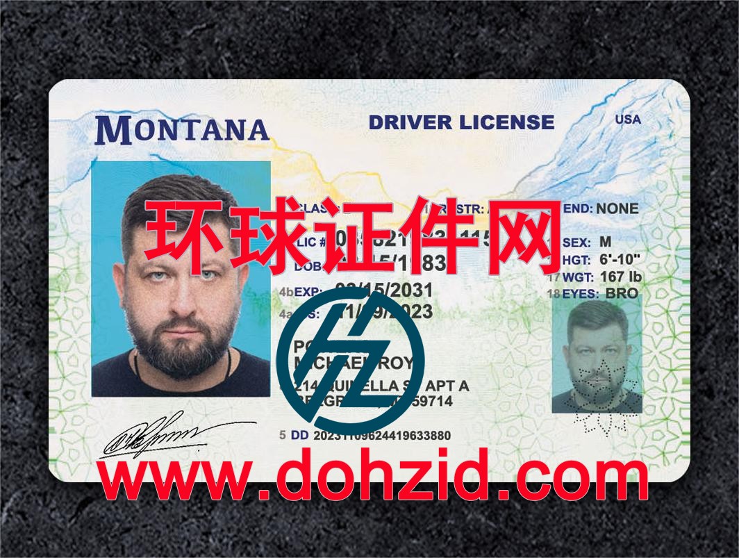 美国蒙大拿州驾驶证